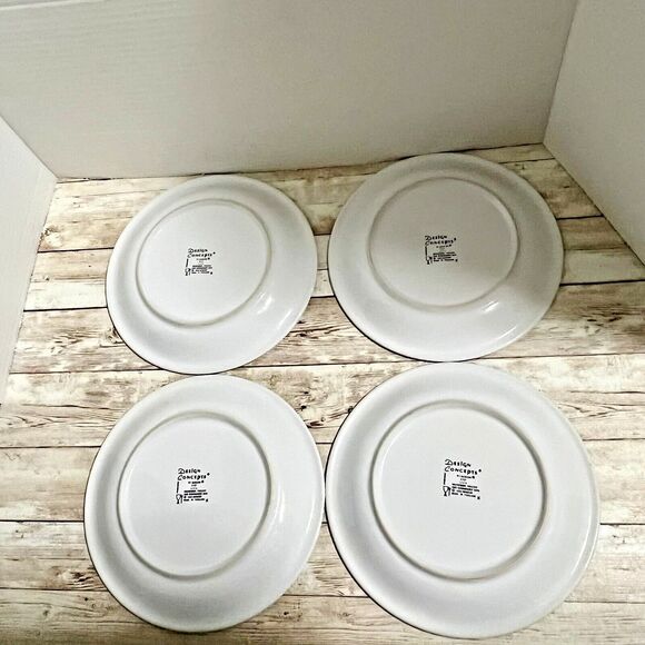 Design Concepts Newcor 7.75" Salad Plate Vintage 1992 Liza Pattern 6157 Set of 4 - Picture 4 of 8